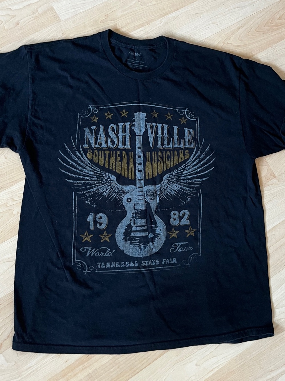 Ardene Nashville Southern Musicians Graphic Tee - Black - Picture 1 of 2